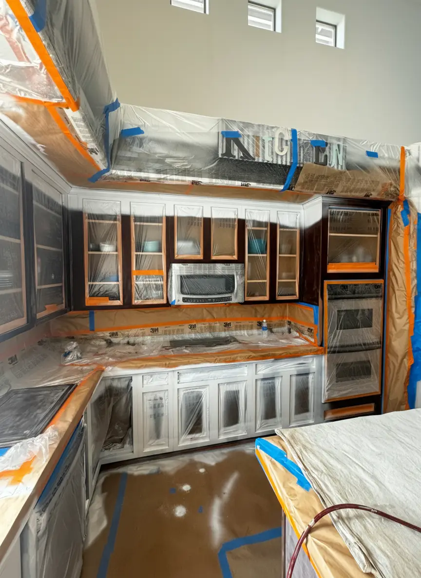Kitchen before painting